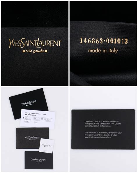 saint laurent certificate of authenticity|saint laurent serial number.